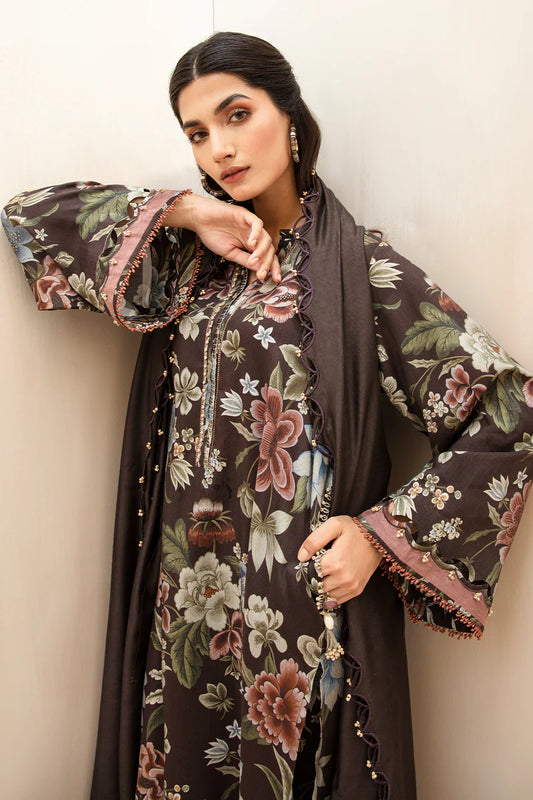 BAROQUE KHADDAR UNSTICH PRINTED 3PC