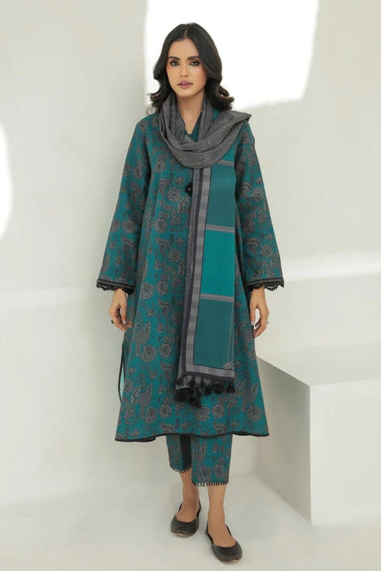 BAROQUE DHANAK PRINTED UNSTICHED 3PC