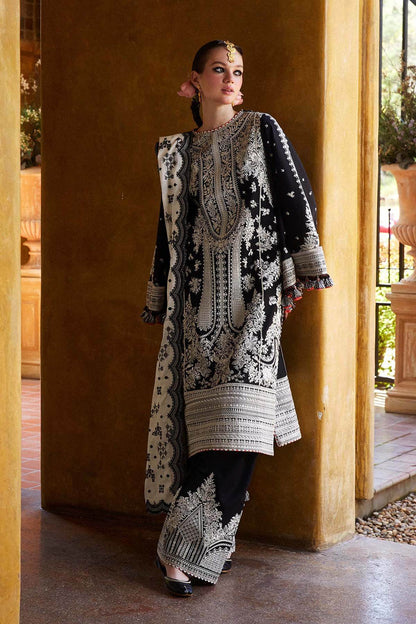 HUSSAIN REHAR LAWN UNSTITCH EMB 3PC SHAMS-KS004 - City Cloth House