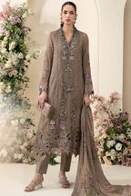 MARIA.B CHIFFON UNSTITCHED EMB D-2 SUIT