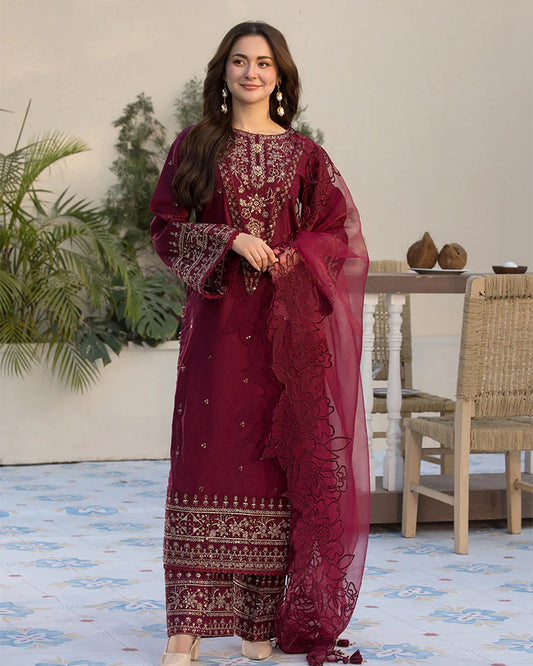 ZARA SHAHJAHAN LAWN PREMIUM UNSTITCHED EMB 3PC