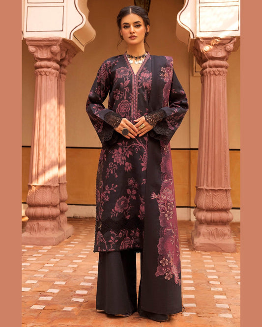 MOTIFZ LAWN PRINTED UNSTICH 3PC - City Cloth House