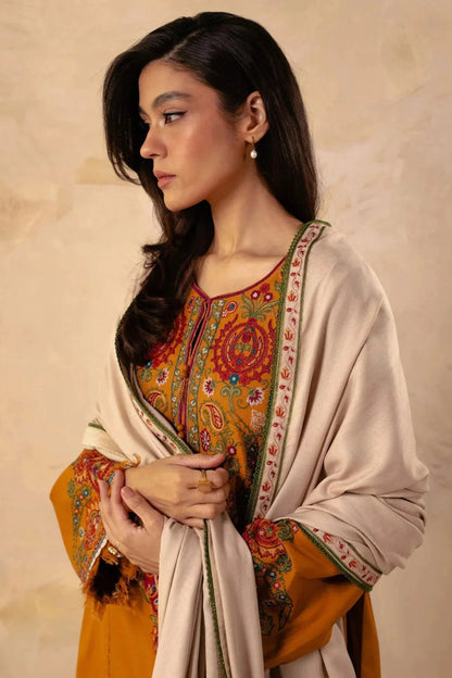 ZARA SHAHJAHAN KARANDI  UNSTITCHED EMB 3PC
