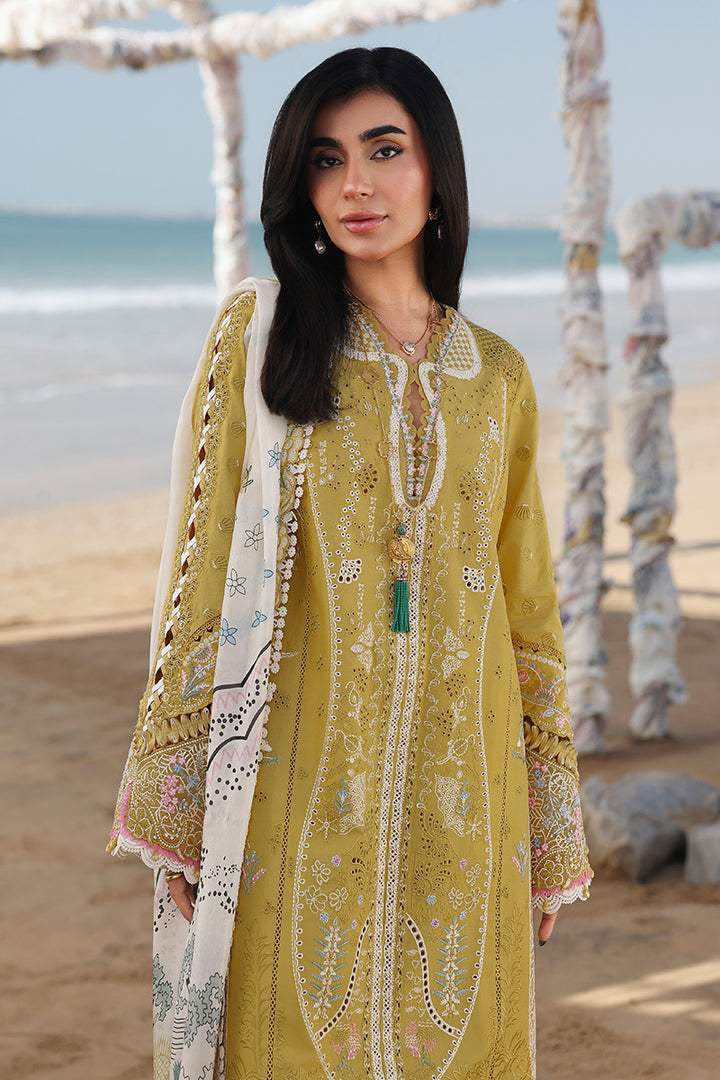 QALAMKAR LAWN PREMIUM UNSTITCHED HIRA EMB 3PC