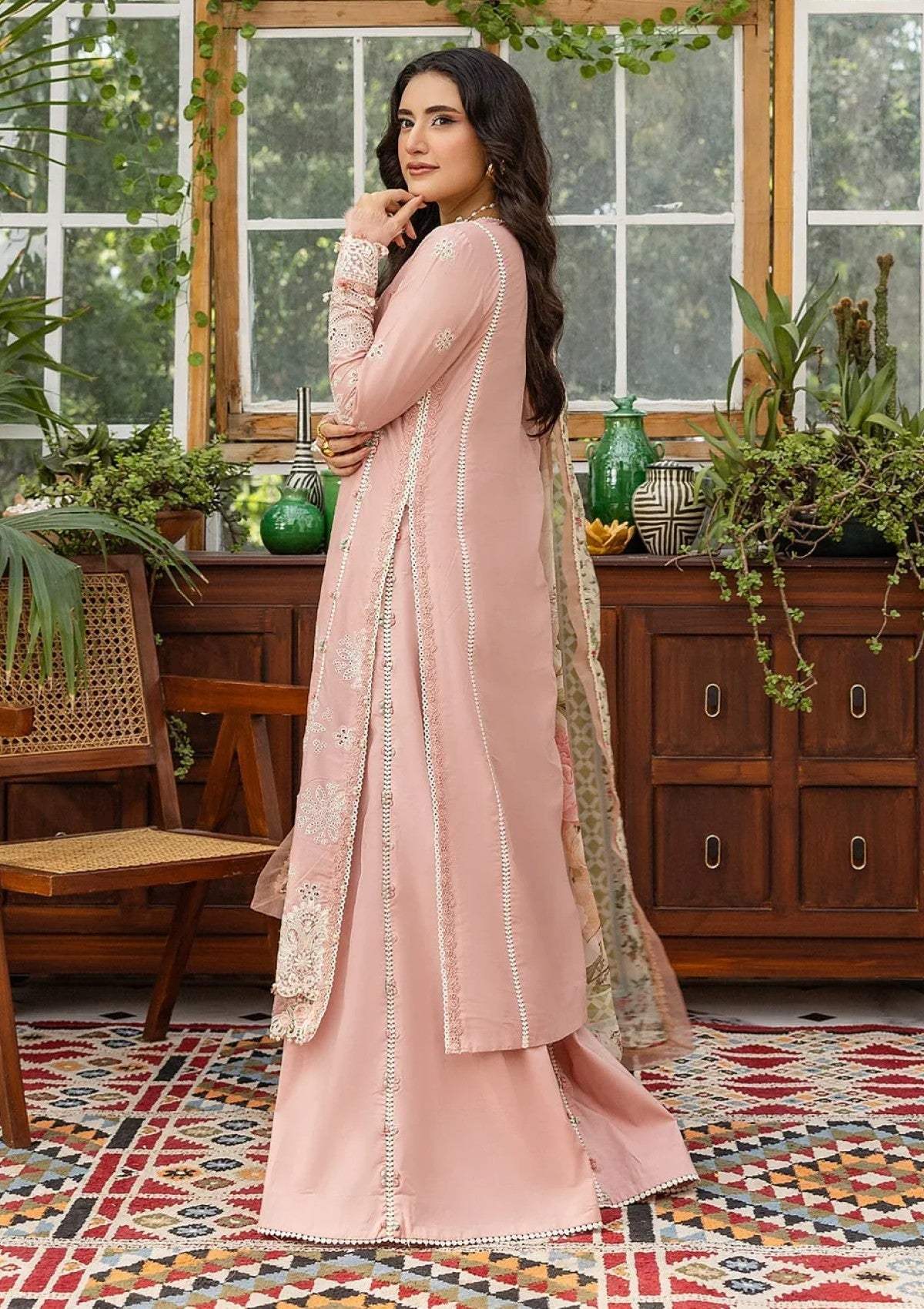 ELAF LAWN LUXURY UNSTITCHED EMB 3PC