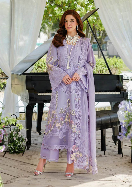 ELAF LAWN UNSTITCH EMB 3PC PARIS HUES ELH-3A - City Cloth House