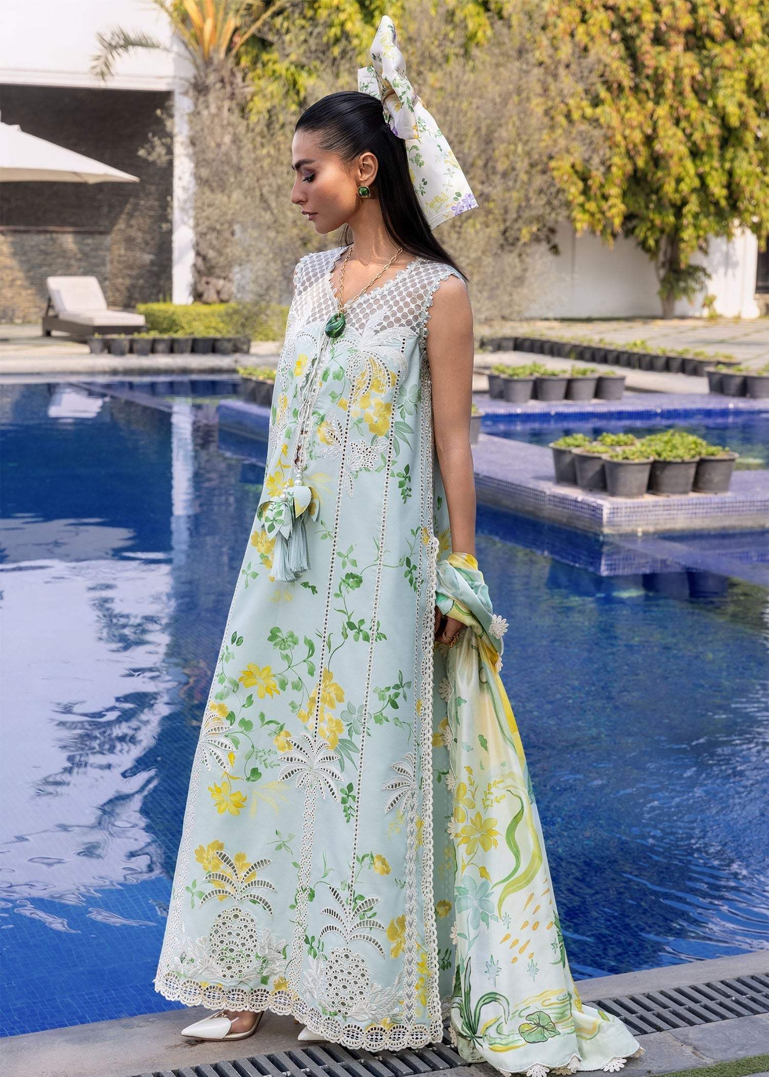 Nazuk | Emb Unstitched Lawn 3pc