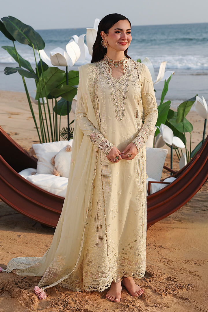 QALAMKAR LAWN PREMIUM UNSTITCHED SAFA EMB 3PC