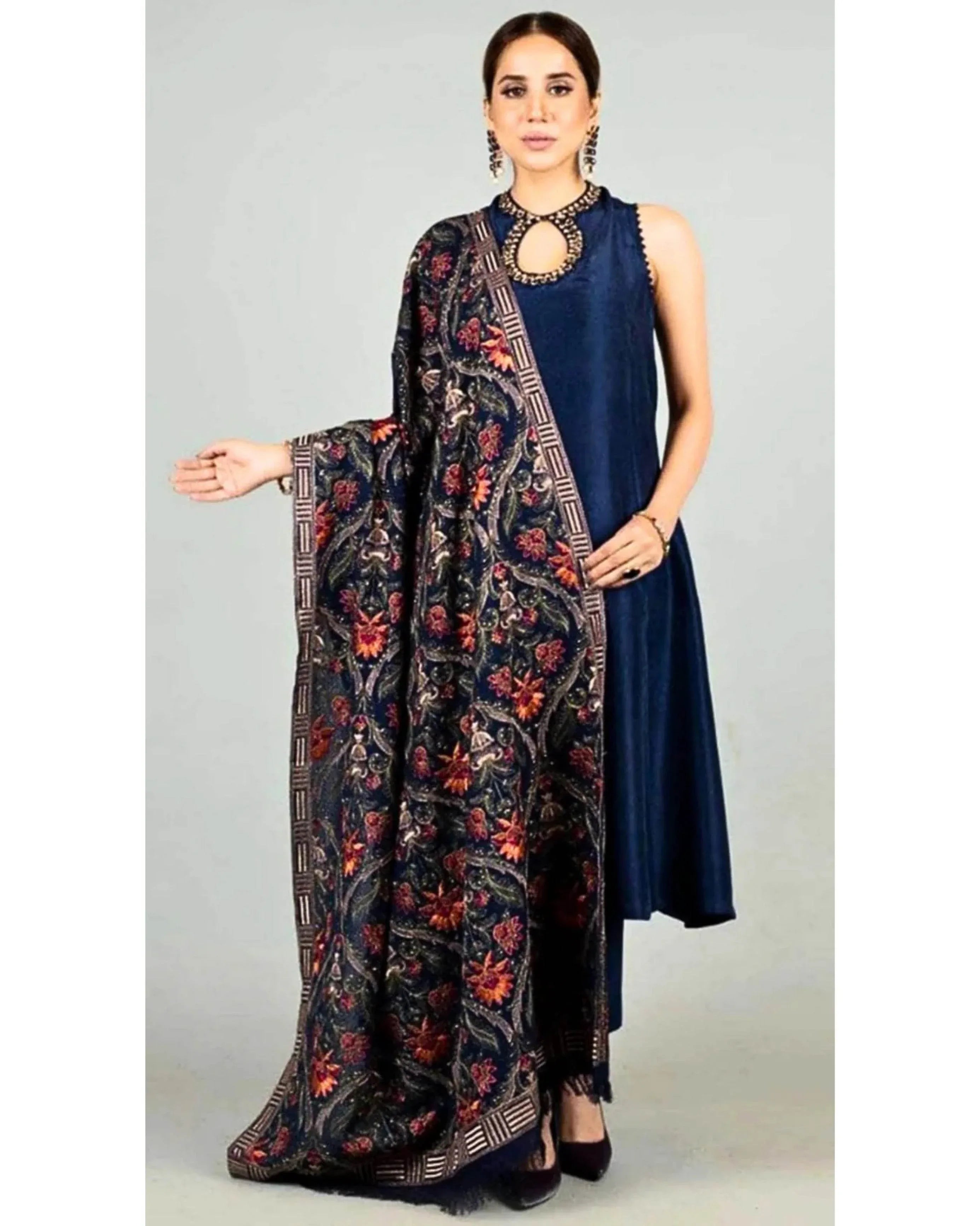 BAREEZA DHANAK UNSTITCHED EMB 3PC - City Cloth House