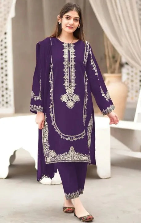 Afreen | Emb Unstitched Lawn 2pc