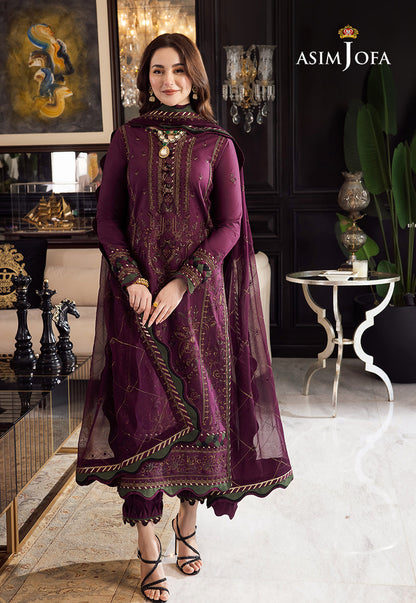 ASIM JOFA DHANAK UNSTITCHED EMB 3PC