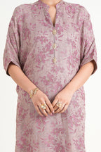 BAREEZE CHIFFON UNSTITCHED EMB NIGHTY QUEEN SUIT