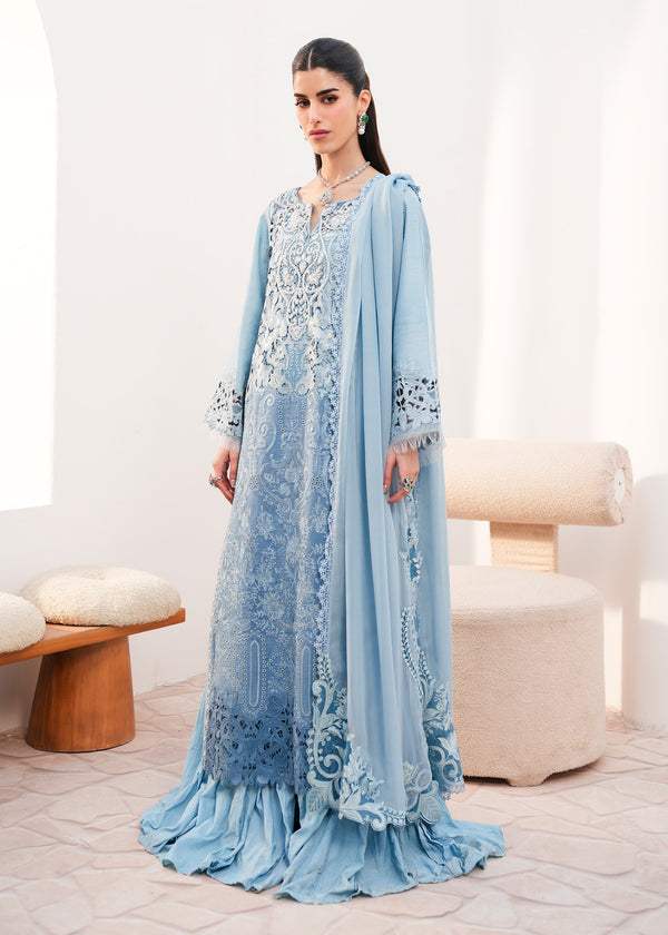 SARIA SHAKIRA LAWN PREMIUM UNSTITCHED EMB 3PC