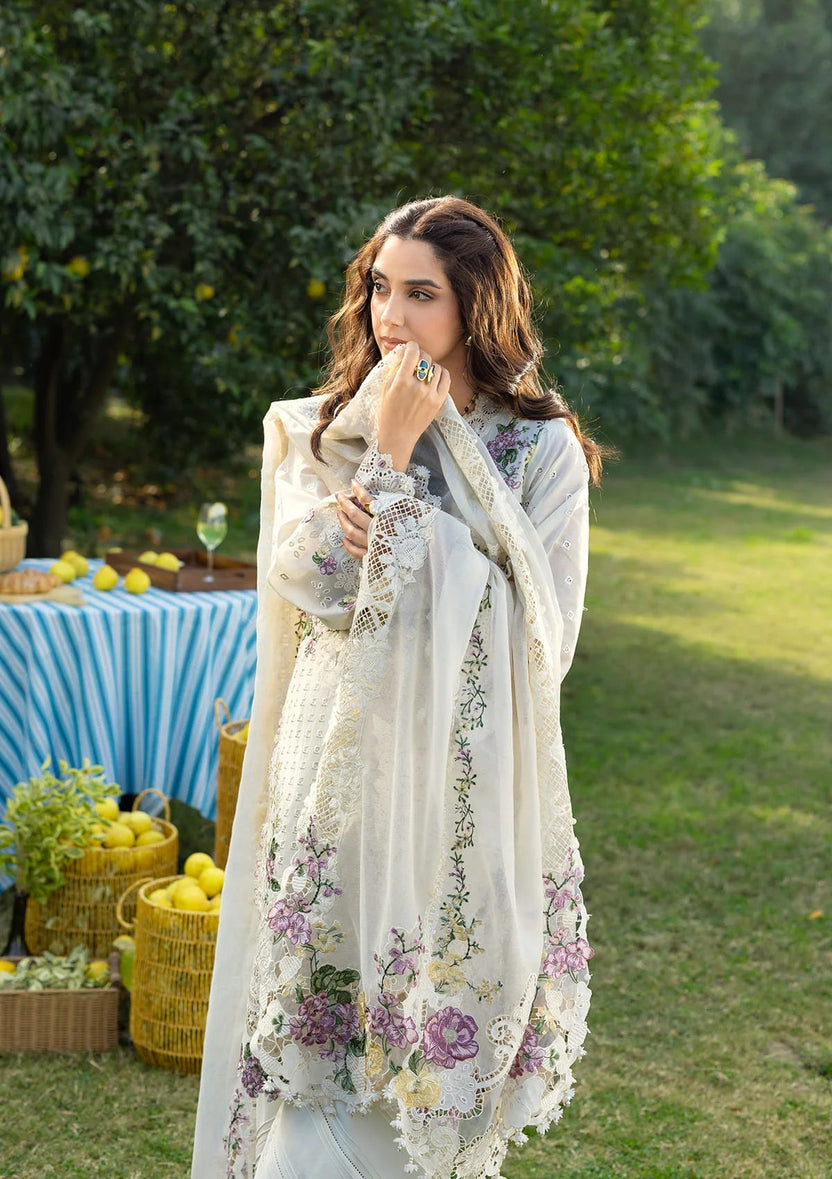 ELAF LAWN LUXURY UNSTITCHED EMB 3PC