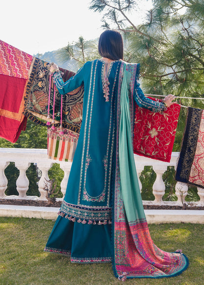 HUSSAIN REHAR DHANAK UNSTITCHED EMB 3PC