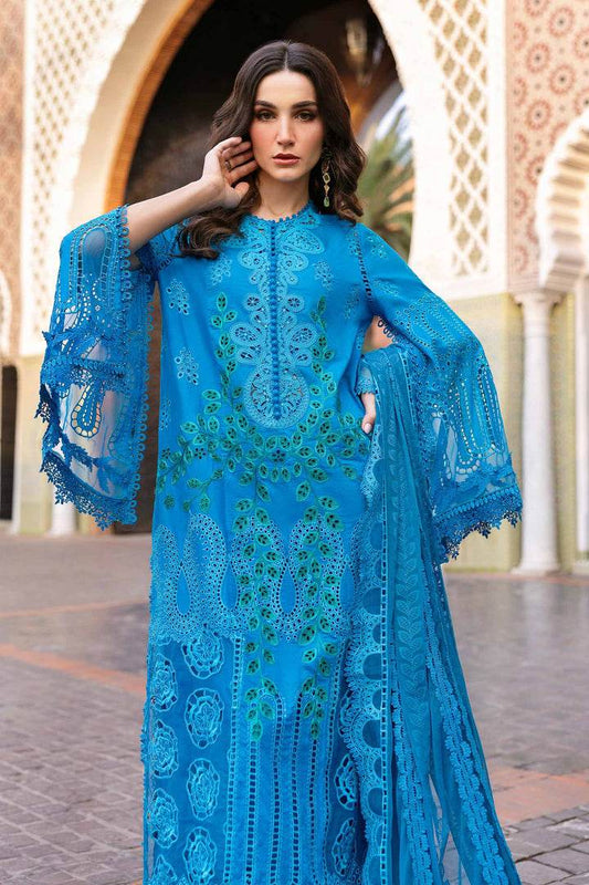 MARIA.B LAWN UNSTITCHED EMB 3PC - City Cloth House