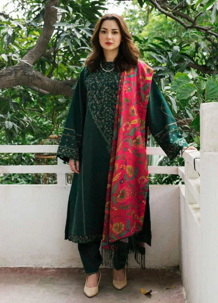 ZARA SHAHJAHAN DHANAK UNSTITCHED EMB 3PC - City Cloth House