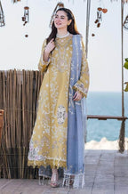 QALAMKAR LAWN UNSTITCH EMB 3PC SAHIL KINARE SELMA - City Cloth House