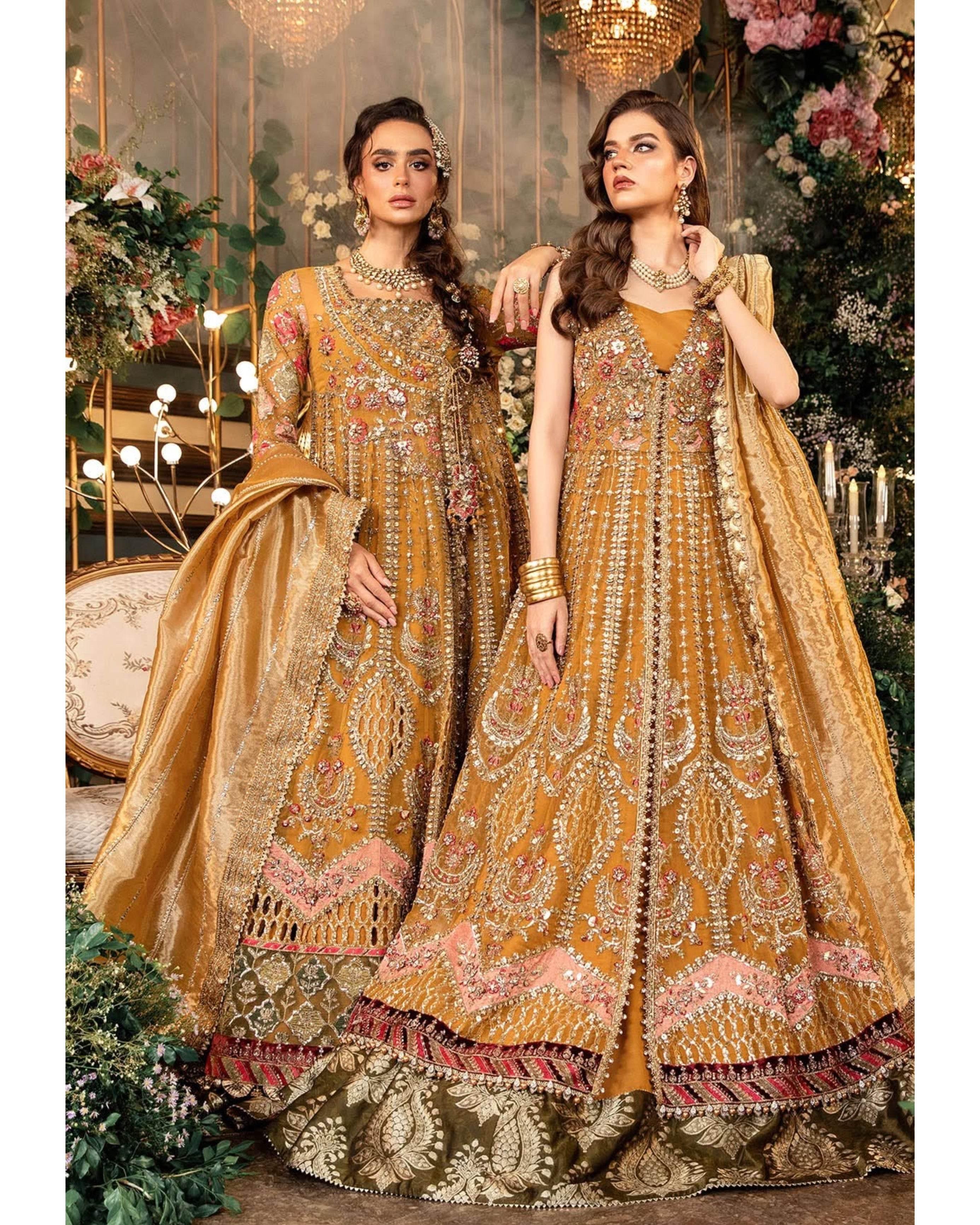 MARIA.B ORGANZA UNSTITCHED EMB MAXI - City Cloth House