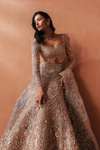 MARYAM HUSSAIN ORGANZA UNSTITCHED EMB CATHERINE SUIT - City Cloth House