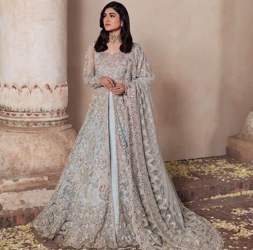 SORAYA ORGANZA UNSTITCHED EMB MAXI - City Cloth House