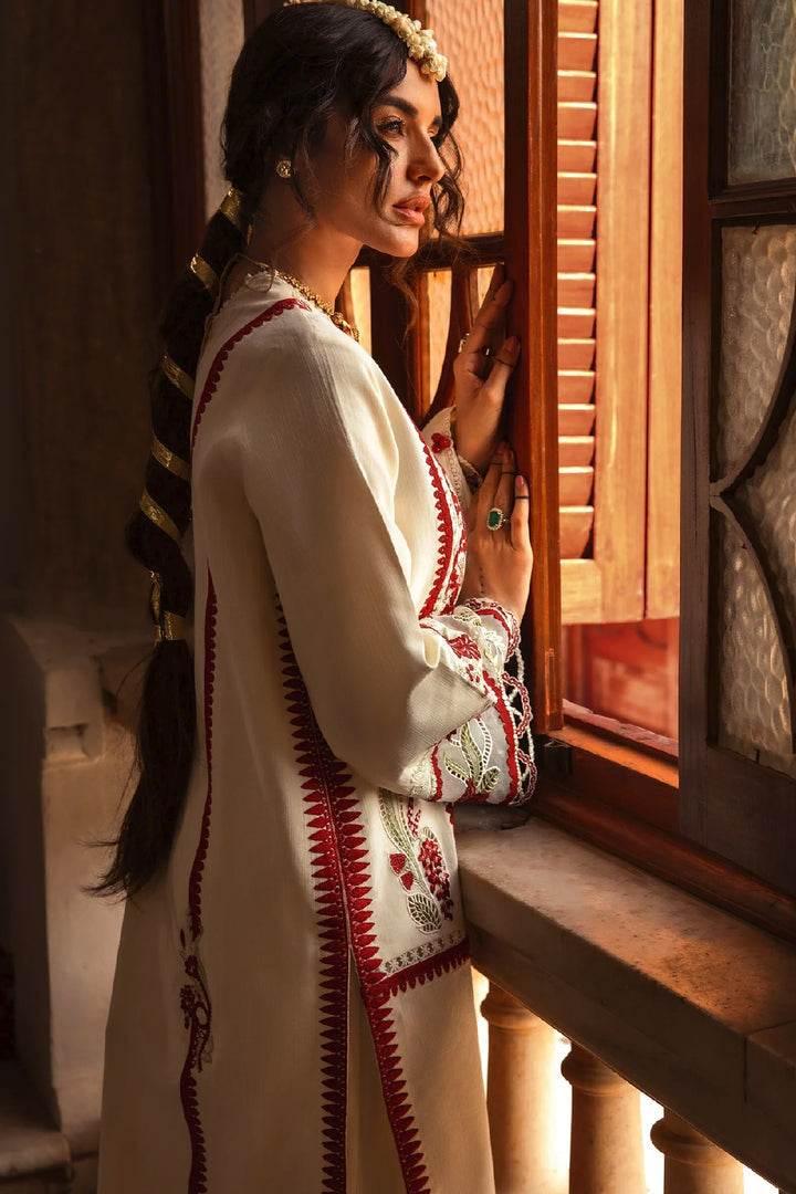 CRIMSON LAWN UNSTITCHED EMB 3PC - City Cloth House