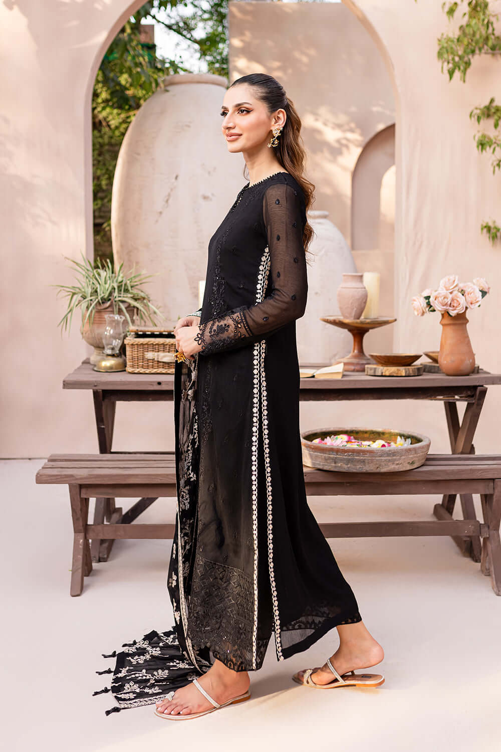 Naz | Emb Unstitched Lawn 3pc