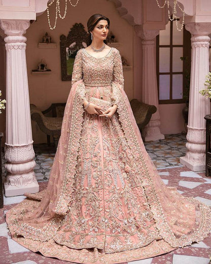 GULAAL ORGANZA UNSTITCHED EMB GHAZAL B-08 MAXI - City Cloth House
