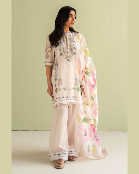 COCO LAWN PRINTED UNSTICH 3PC - City Cloth House