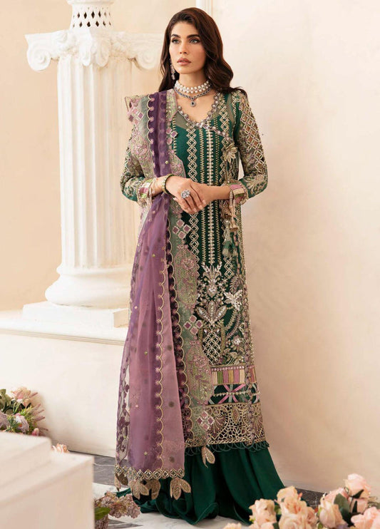 ELAF ORGANZA UNSTITCHED EMB SUIT