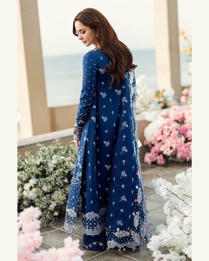 QALAMKAR LAWN UNSTITCHED EMB 3PC - City Cloth House