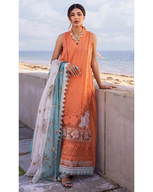 SAIRA RIZWAN LAWN UNSTITCHED EMB 3PC - City Cloth House