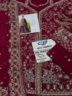 SUFFUSE ORGANZA UNSTITCHED EMB SUIT - City Cloth House