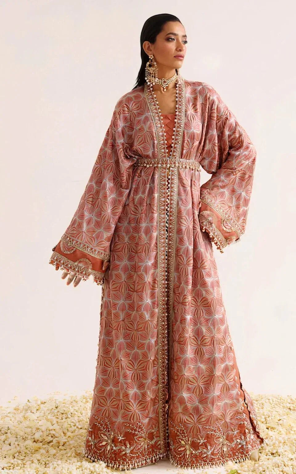 ELAN COTTON NET UNSTITCHED EMB SUIT - City Cloth House