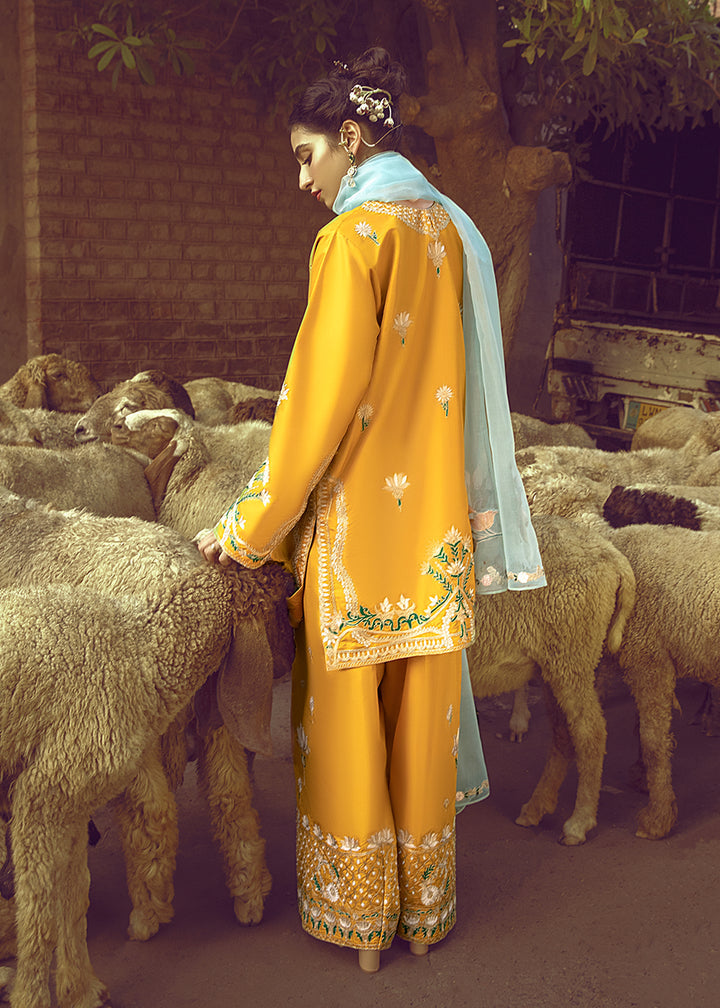 Rawaan | Emb Unstitched Raw silk 2pc