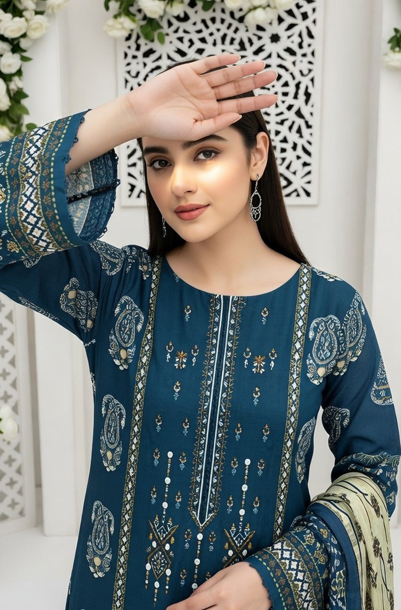MIRAAL LAWN PRINTED UNSTICH VOL-2 3PC