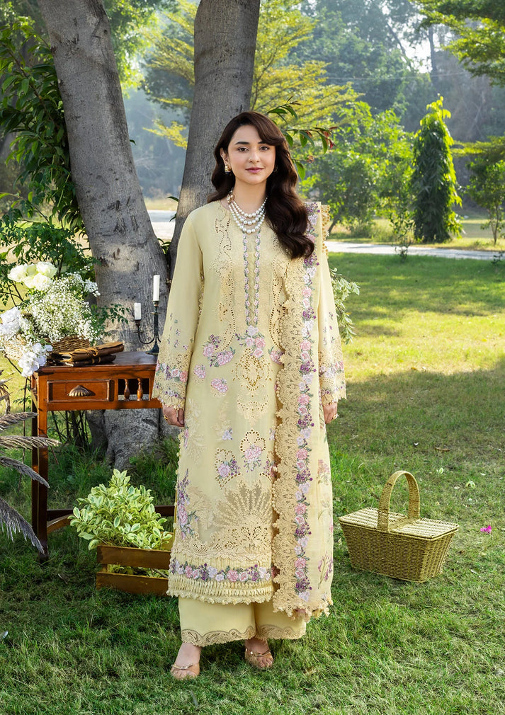 ELAF LAWN PREMIUM UNSTITCHED EMB 3PC