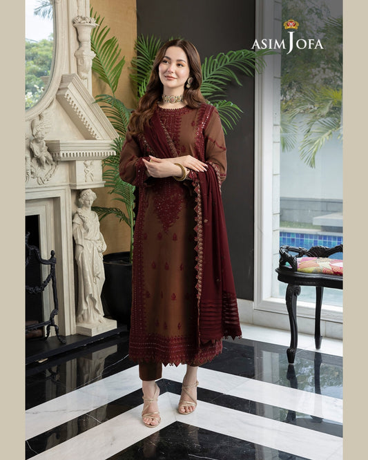 ASIM JOFA LAWN LUXURY UNSTICH EMB 3PC
