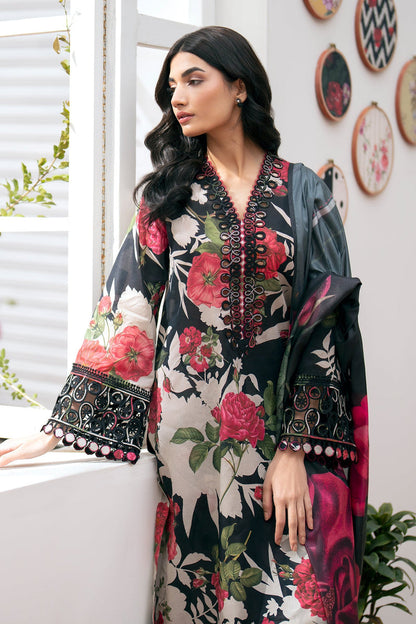BAROQUE KARANDI PRINTED UNSTICHED 3PC