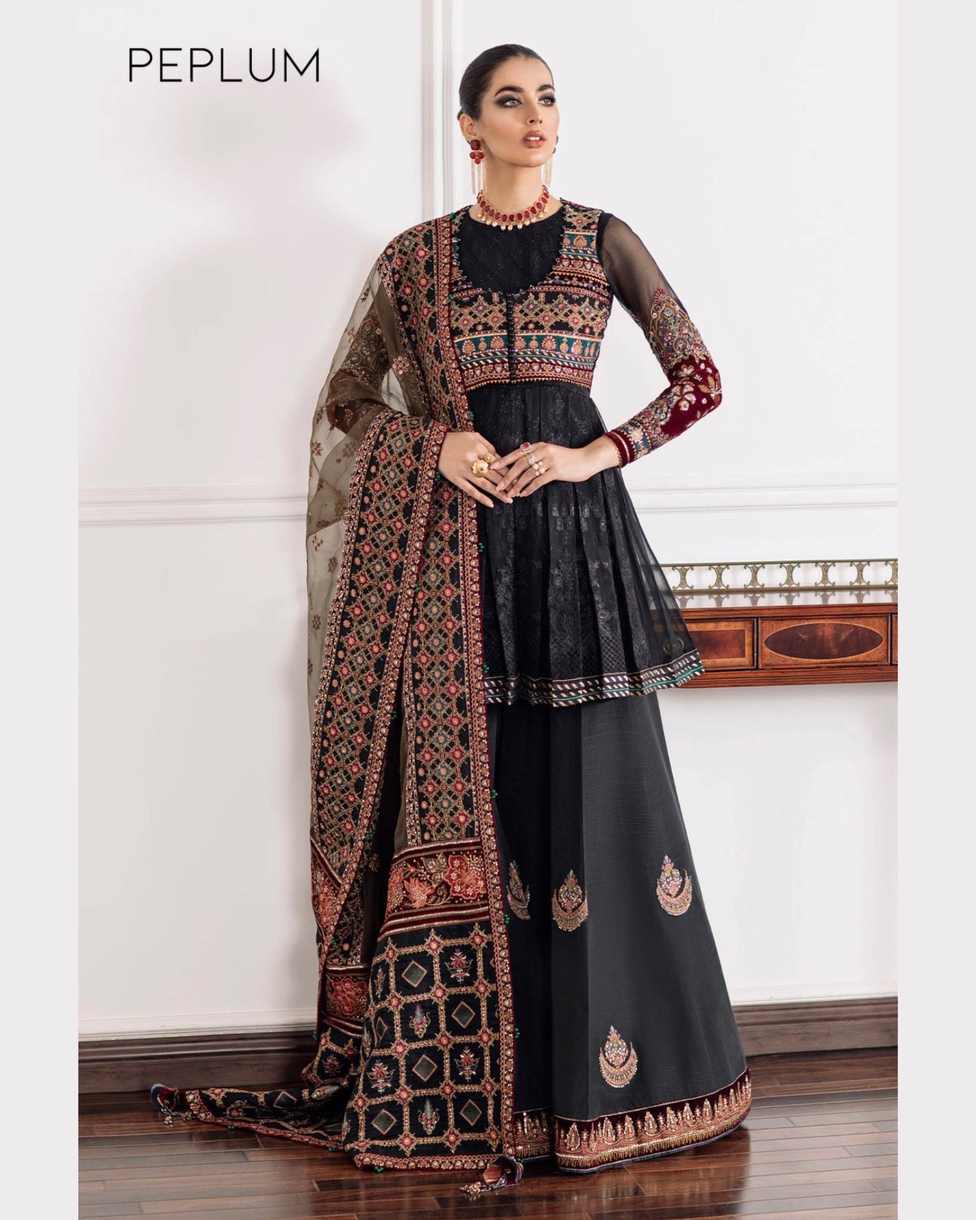 BAROQUE LAWN PREMIUM UNSTITCHED EMB 3PC - City Cloth House