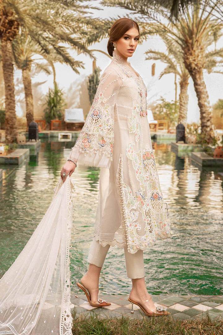 MARIA.B LAWN UNSTITCH EMB 3PC (D-2405-A) - City Cloth House