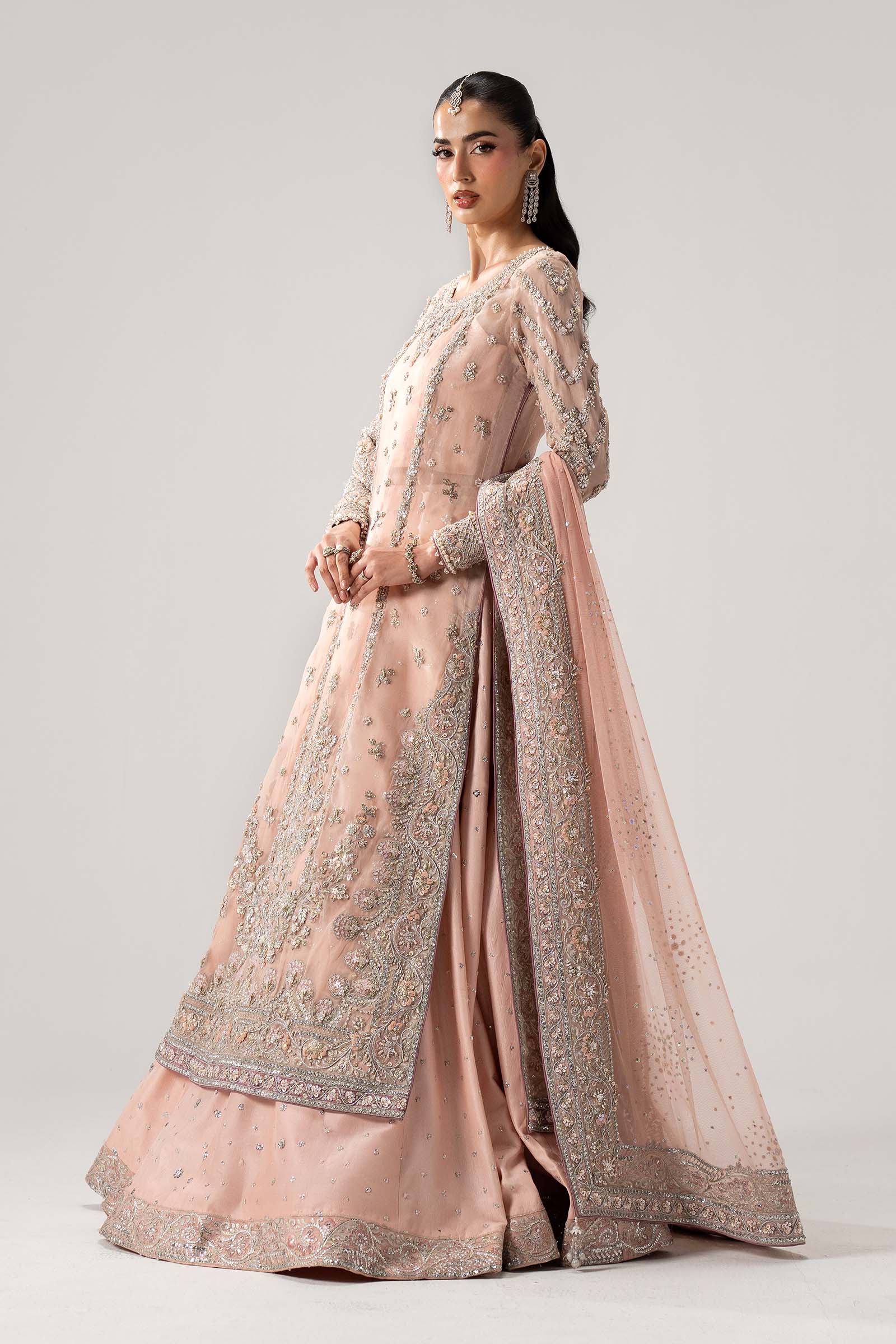MARIA.B TASSEL SILK UNSTITCHED EMB MC-13 SUIT