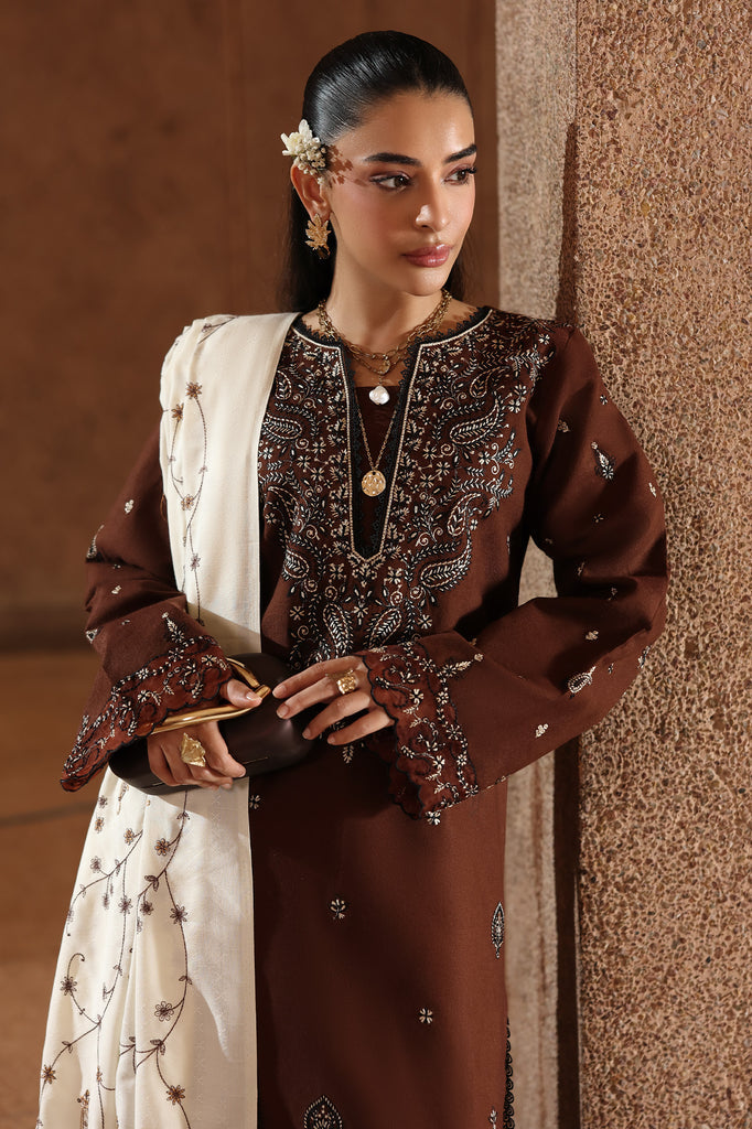 Kashida | Emb Unstitched Dhanak 3pc