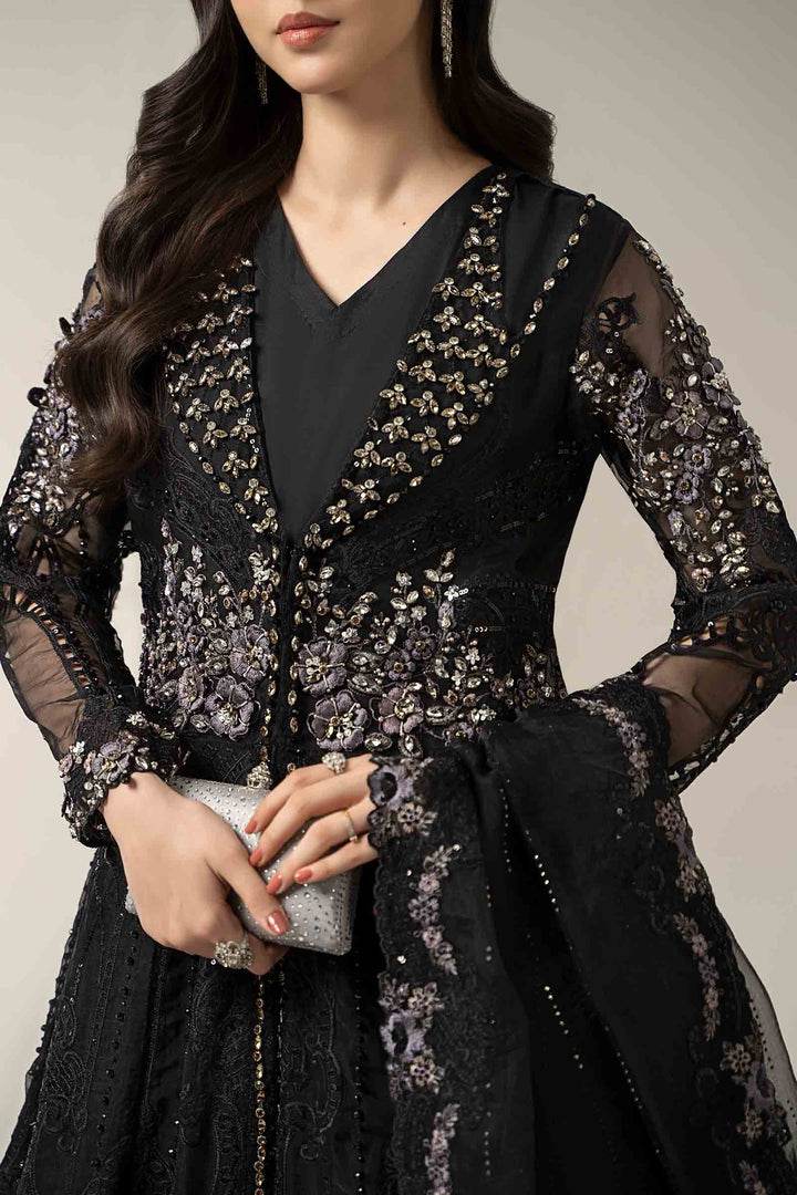 MARIA.B NET UNSTITCHED EMB MAXI BDS-3004 - City Cloth House