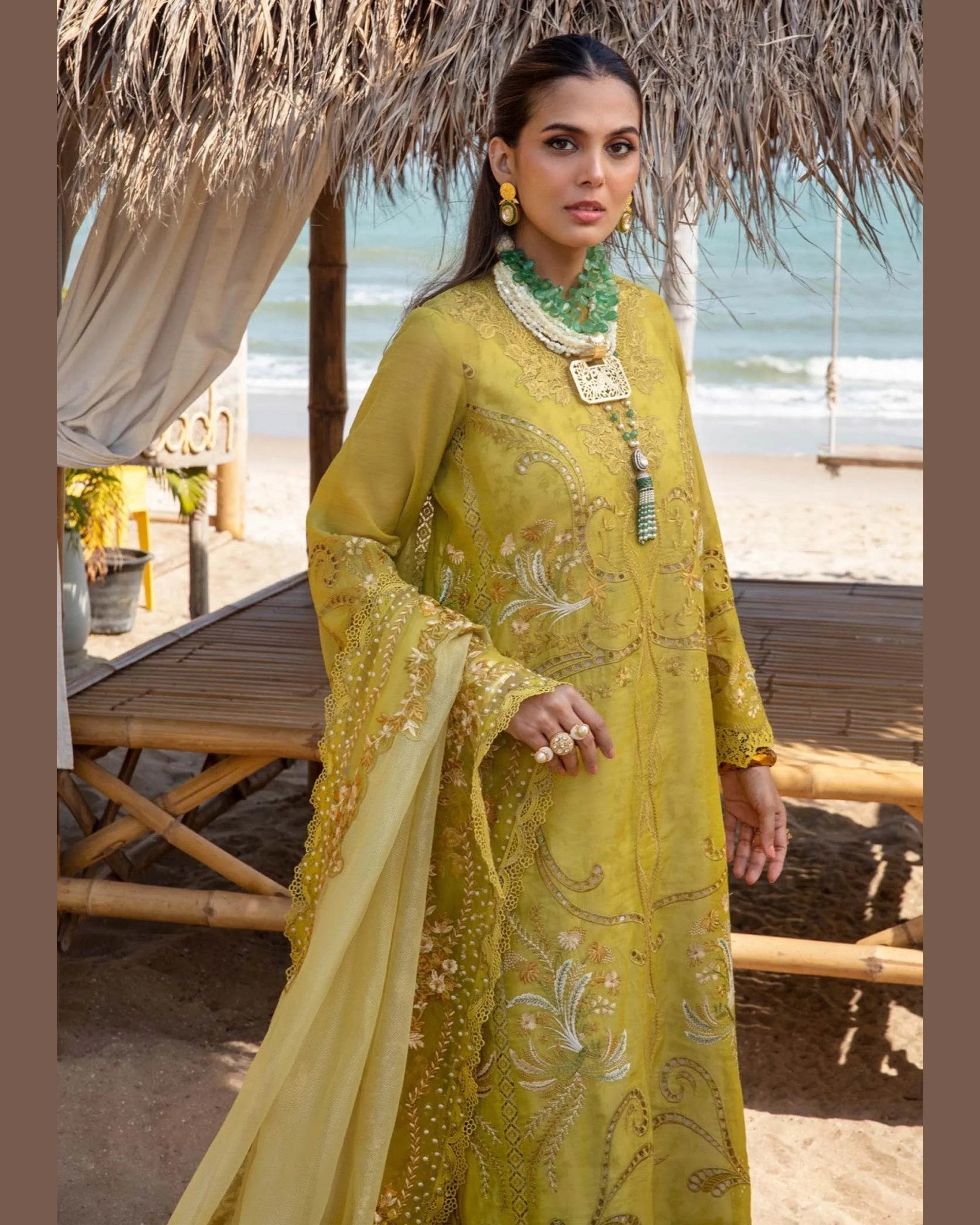 SAIRA SHAKIRA LAWN PREMIUM UNSTITCHED EMB 3PC - City Cloth House