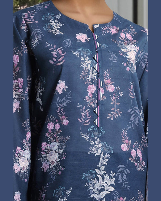 SAYA LAWN PRINTED UNSTICH 3PC - City Cloth House