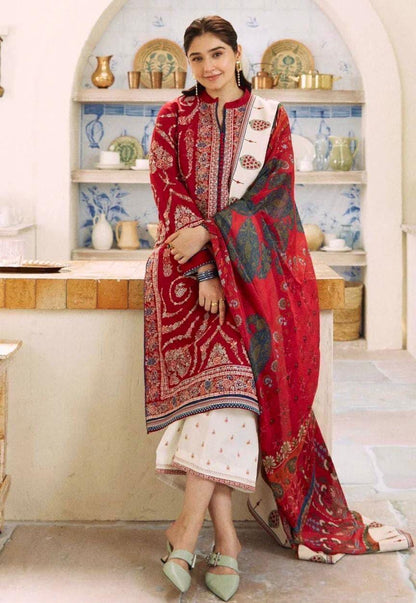 ZARA SHAHJAHAN DHANAK LUXURY UNSTITCHED EMB 3PC