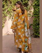 BAROQUE LAWN PRINTED UNSTICH 3PC - City Cloth House