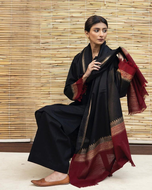 ASLING DHANAK UNSTITCHED EMB 3PC