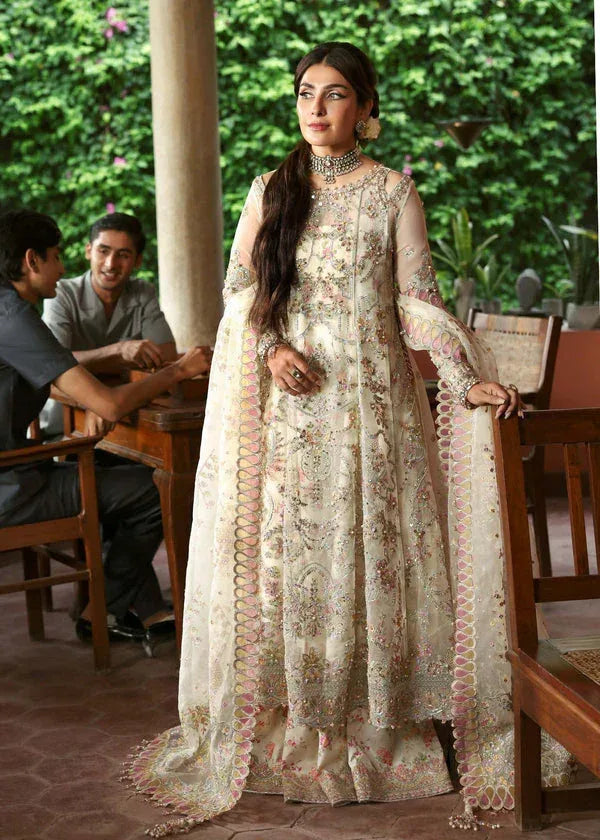 KANWAL MALIK ORGANZA UNSTITCHED EMB CHANDA SUIT - City Cloth House